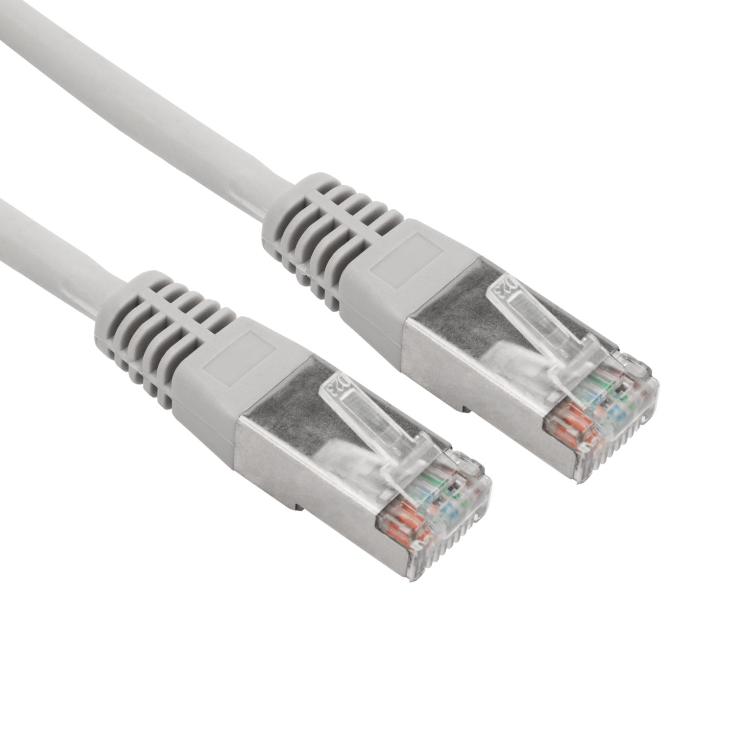 Патч-корд REXANT 0.3 метра Cat 5e RJ45-RJ45 26AWG LSZH серый - фото 1