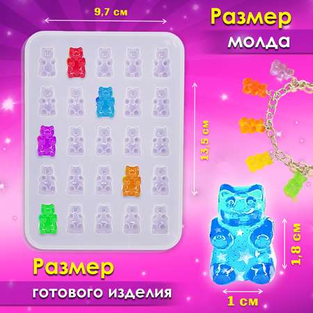 Молд силиконовый MINI-TOYS форма многоразовая