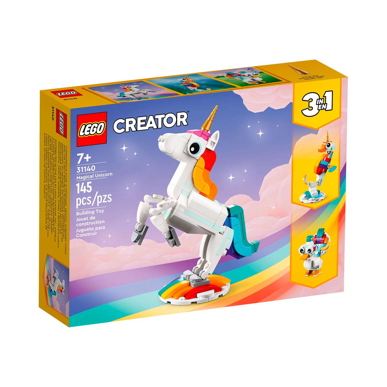Конструктор детский LEGO Creator 3-in-1 Волшебный единорог 31140 - фото 1