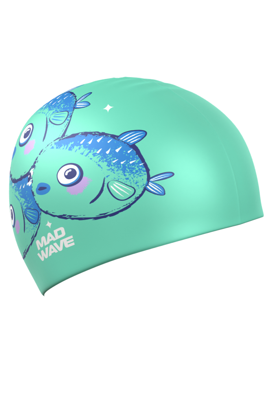 Шапочка для бассейна Mad Wave Fugu fish - фото 1