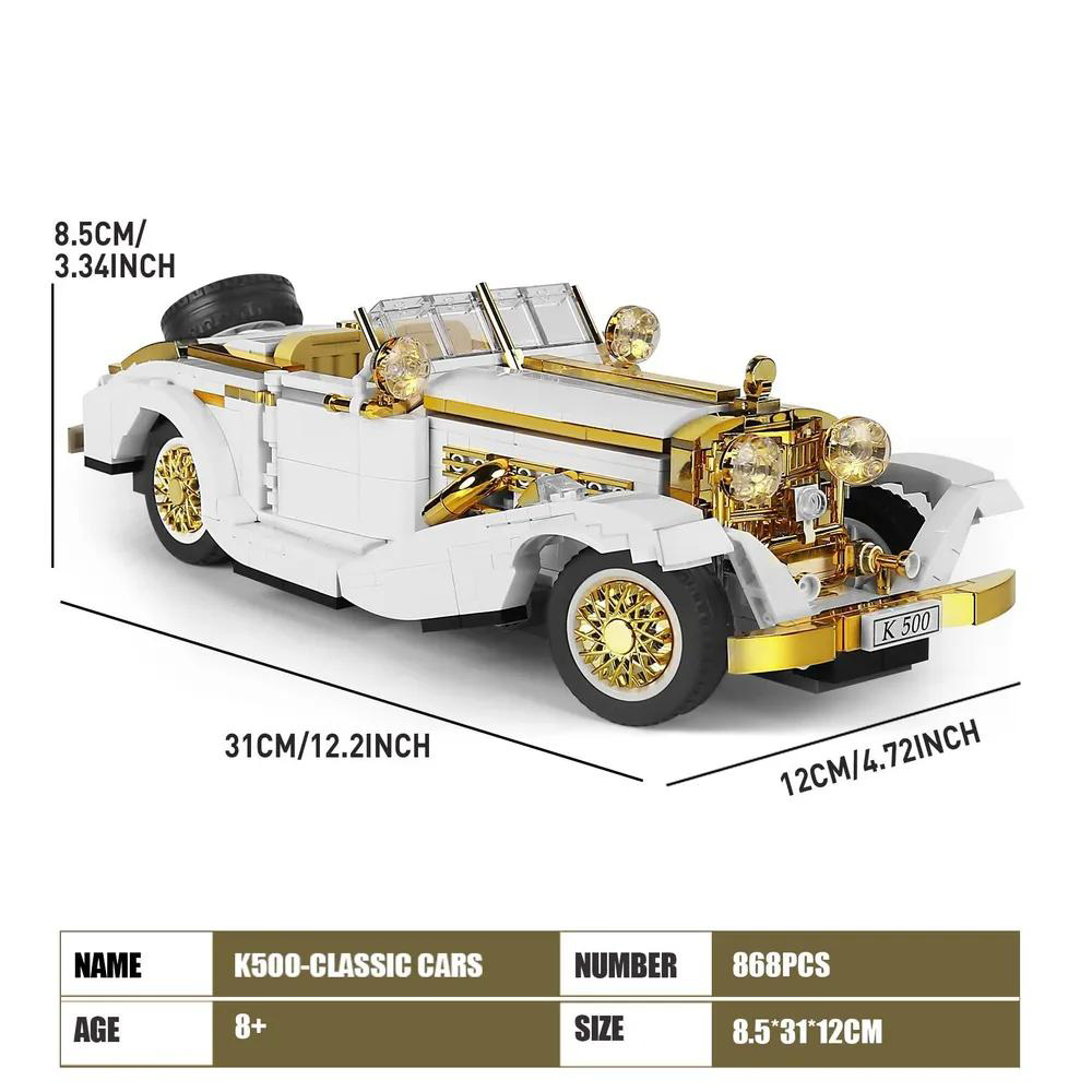 Конструктор Mould King Mercedes-Benz 500K 10003 868 деталей Развивающий - фото 12