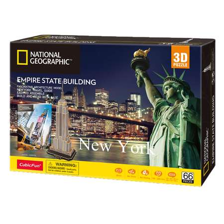 Пазл CubicFun National Geographic Эмпайр-стейт-билдинг 3D 66деталей DS0977h