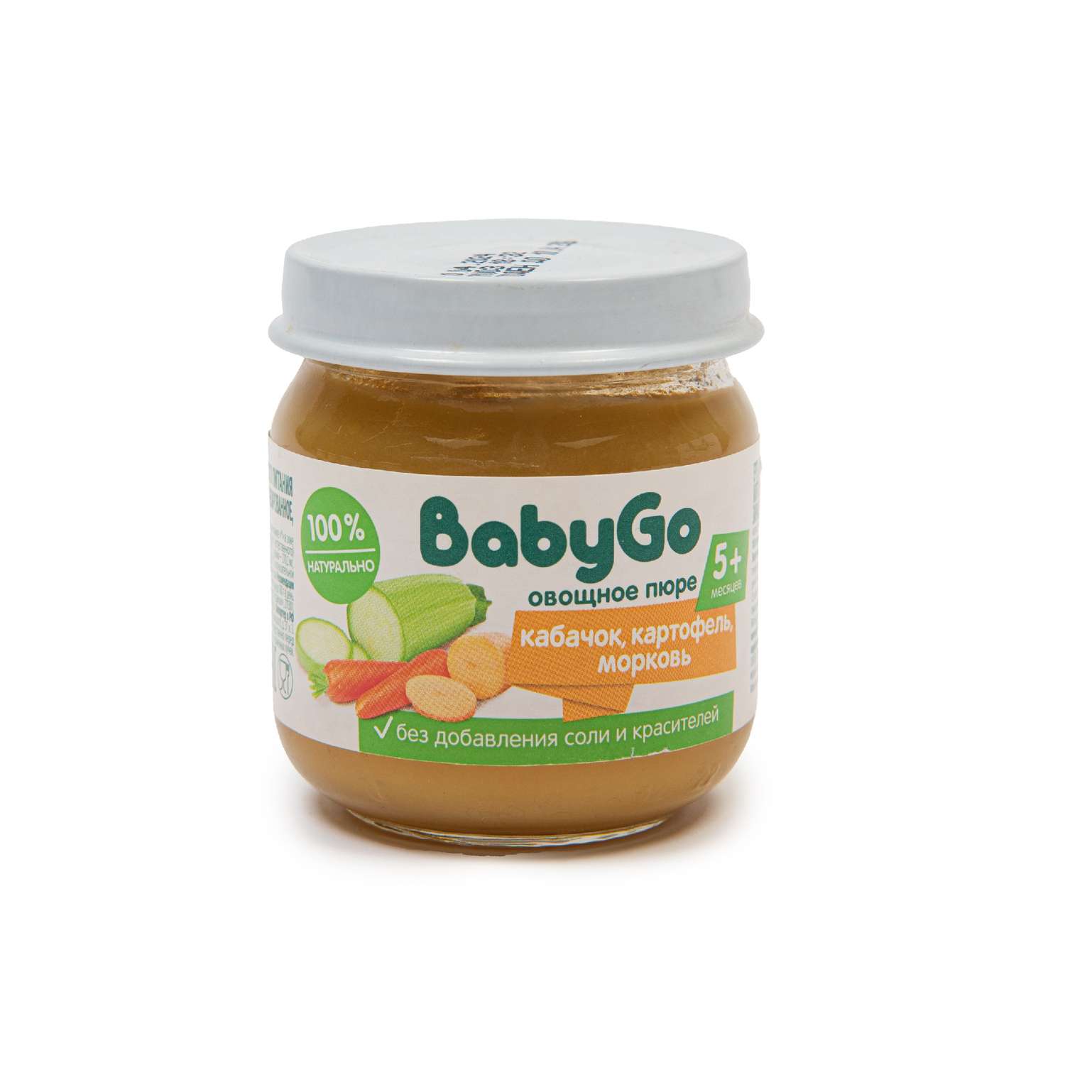 Пюре овощное Baby Go овощной салатик 80г с 5месяцев - фото 4