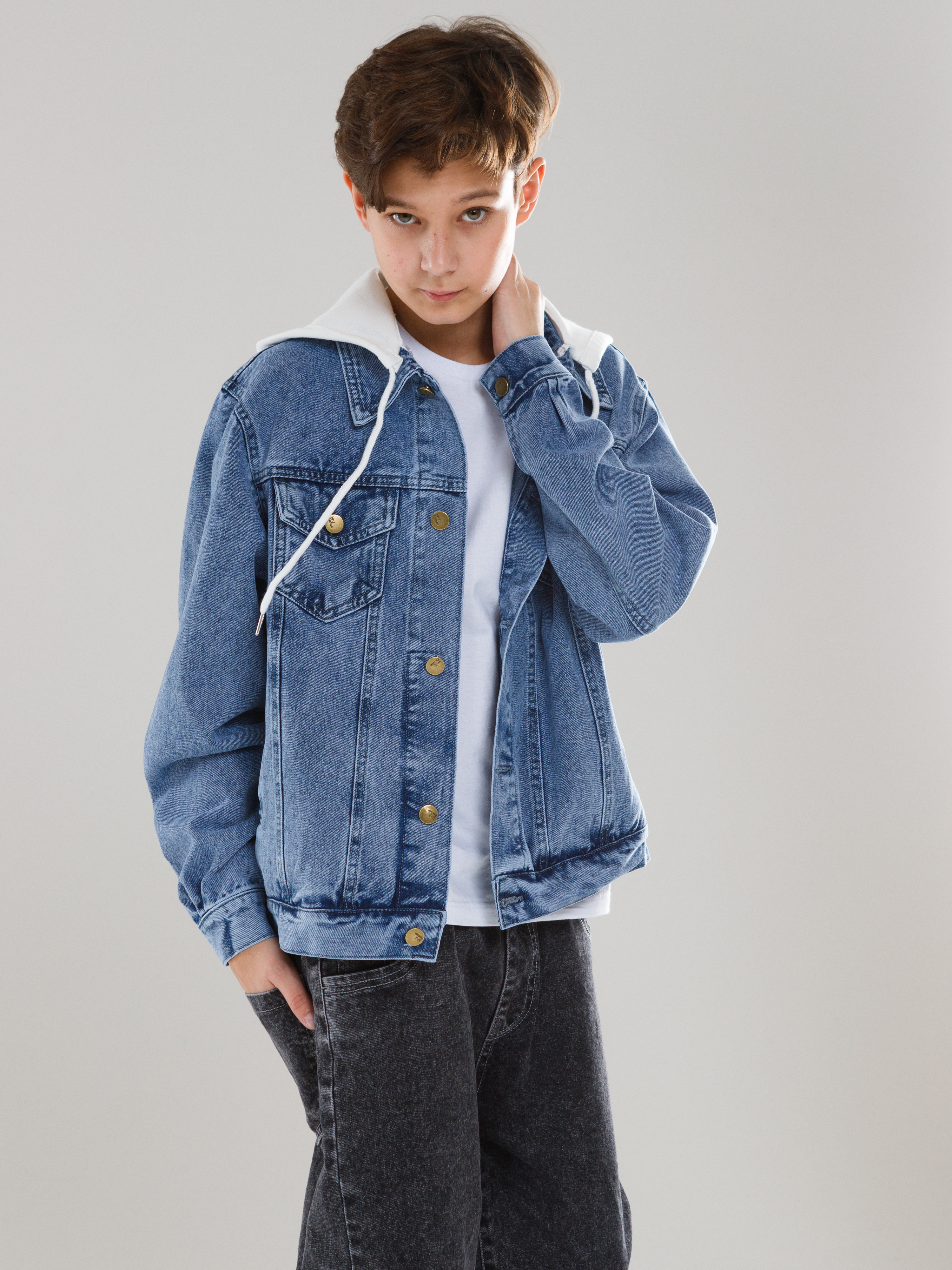 Куртка джинсовая СИНИЙ МИР M1013-D63 - фото 14