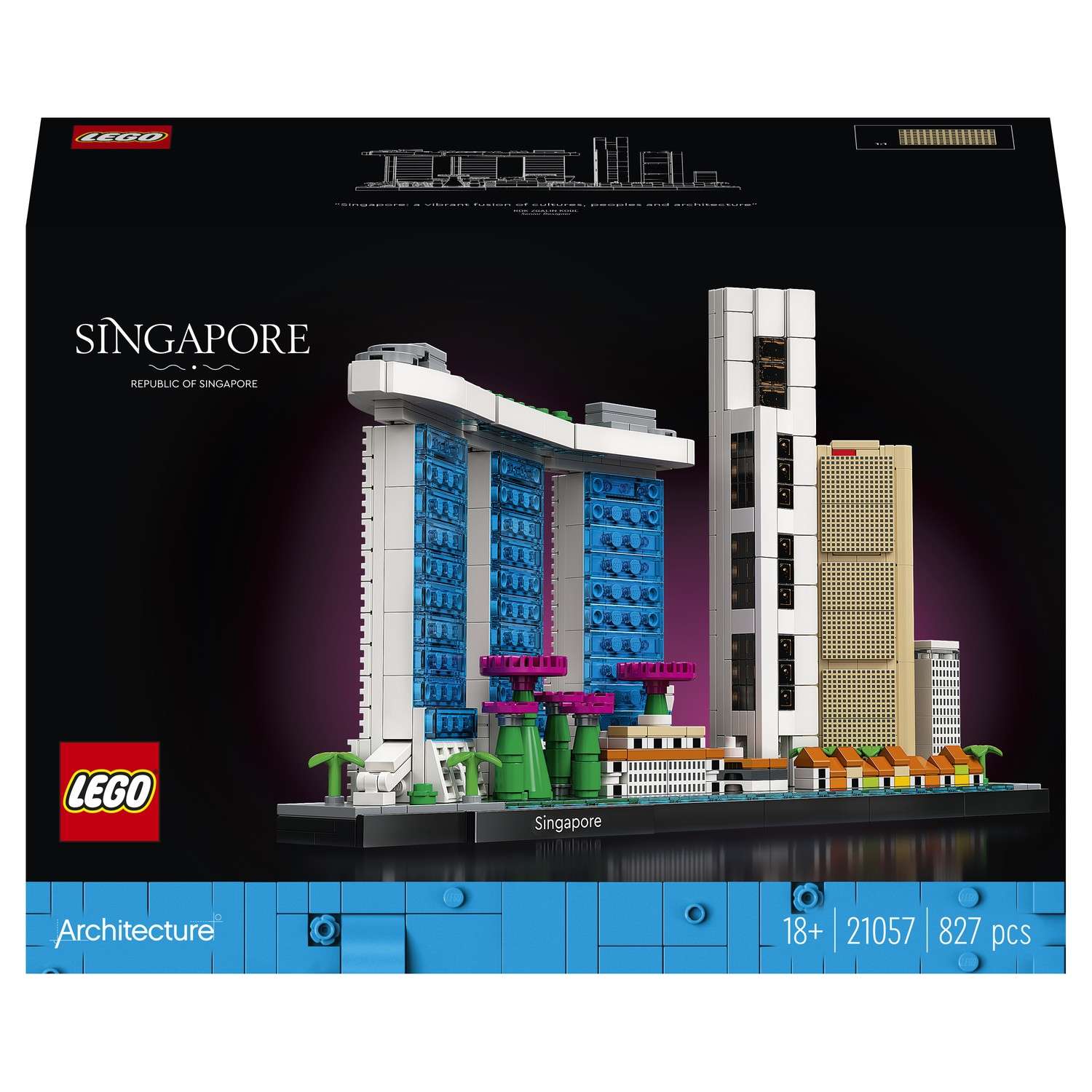 Lego architecture sale marina bay sands