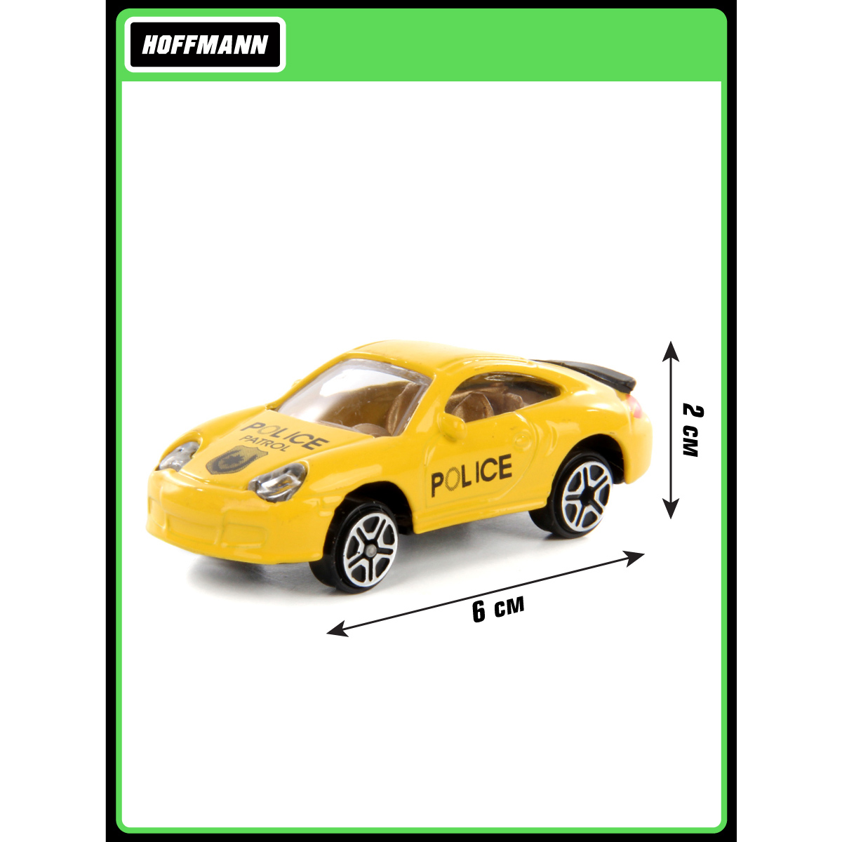 Полицейская машина HOFFMANN 1:64 инерционный 125826 - фото 3