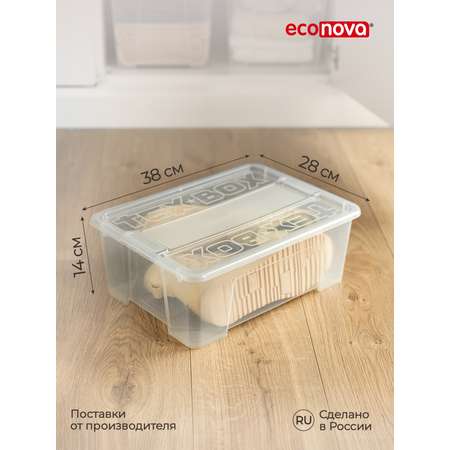 Комплект ящиков Econova Tex-Box 10л x 3шт бесцветный