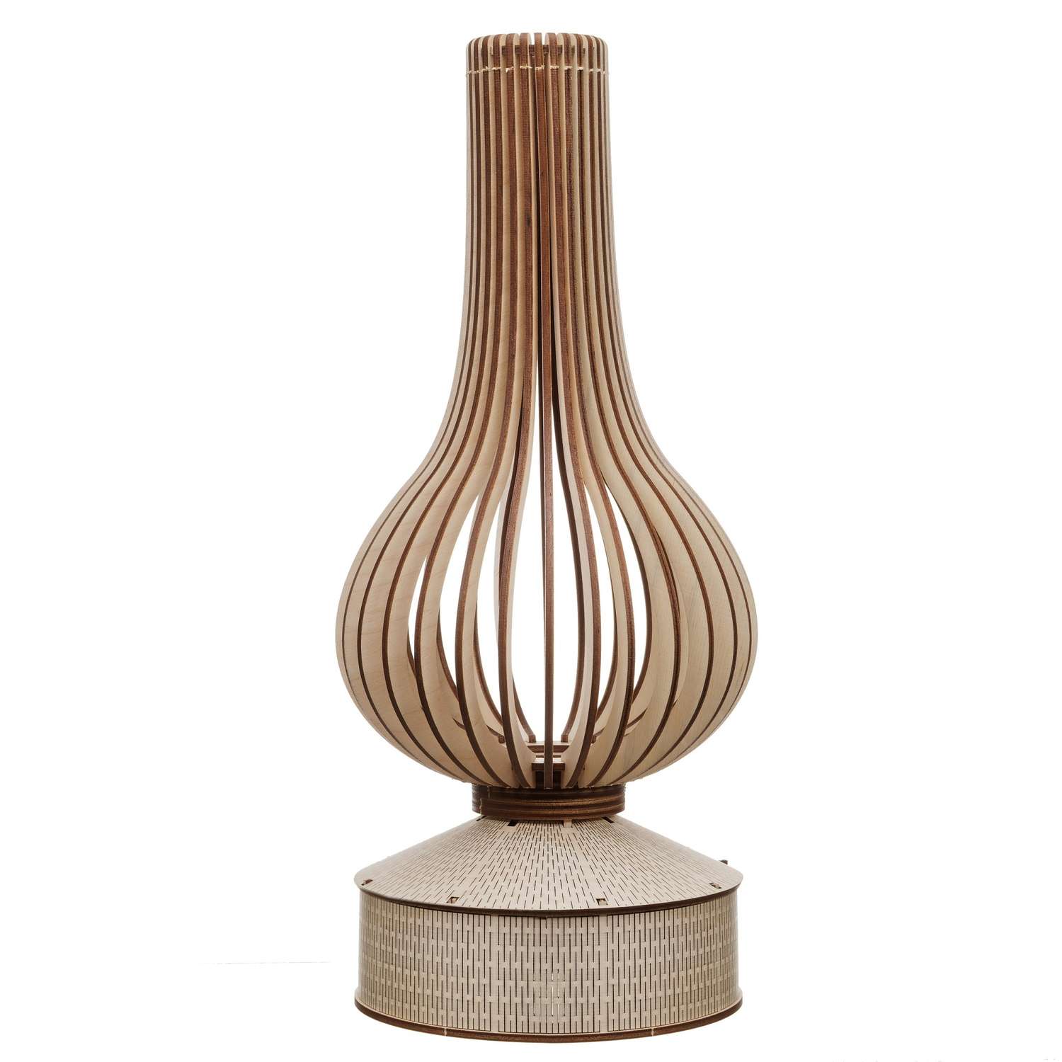 Сборная модель деревянная TADIWOOD Лампа Ретро 50 см. 45 деталей - фото 1