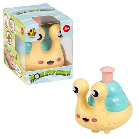 Игрушка инерционная 1TOY Весёлая Улитка желтый