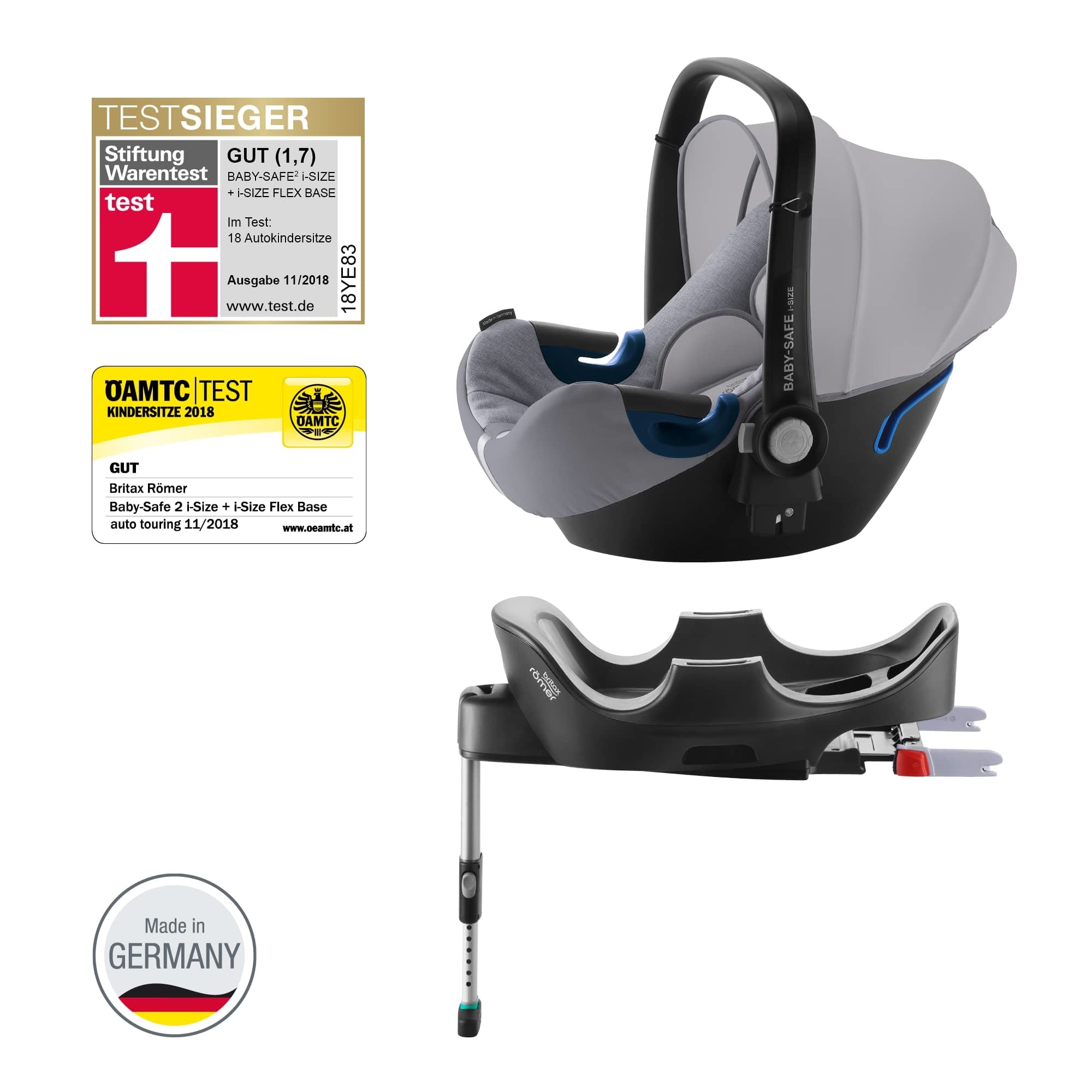 Автокресло Britax Roemer Baby-Safe2 i-Size Bundle Grey Marble - фото 8