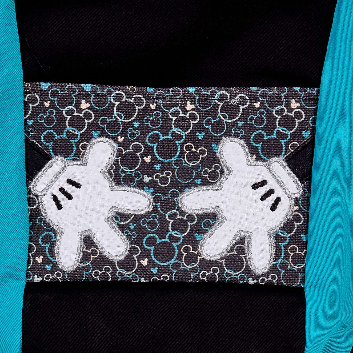 Рюкзак-кенгуру Polini kids Disney baby Микки Маус с вышивкой Черный - фото 15