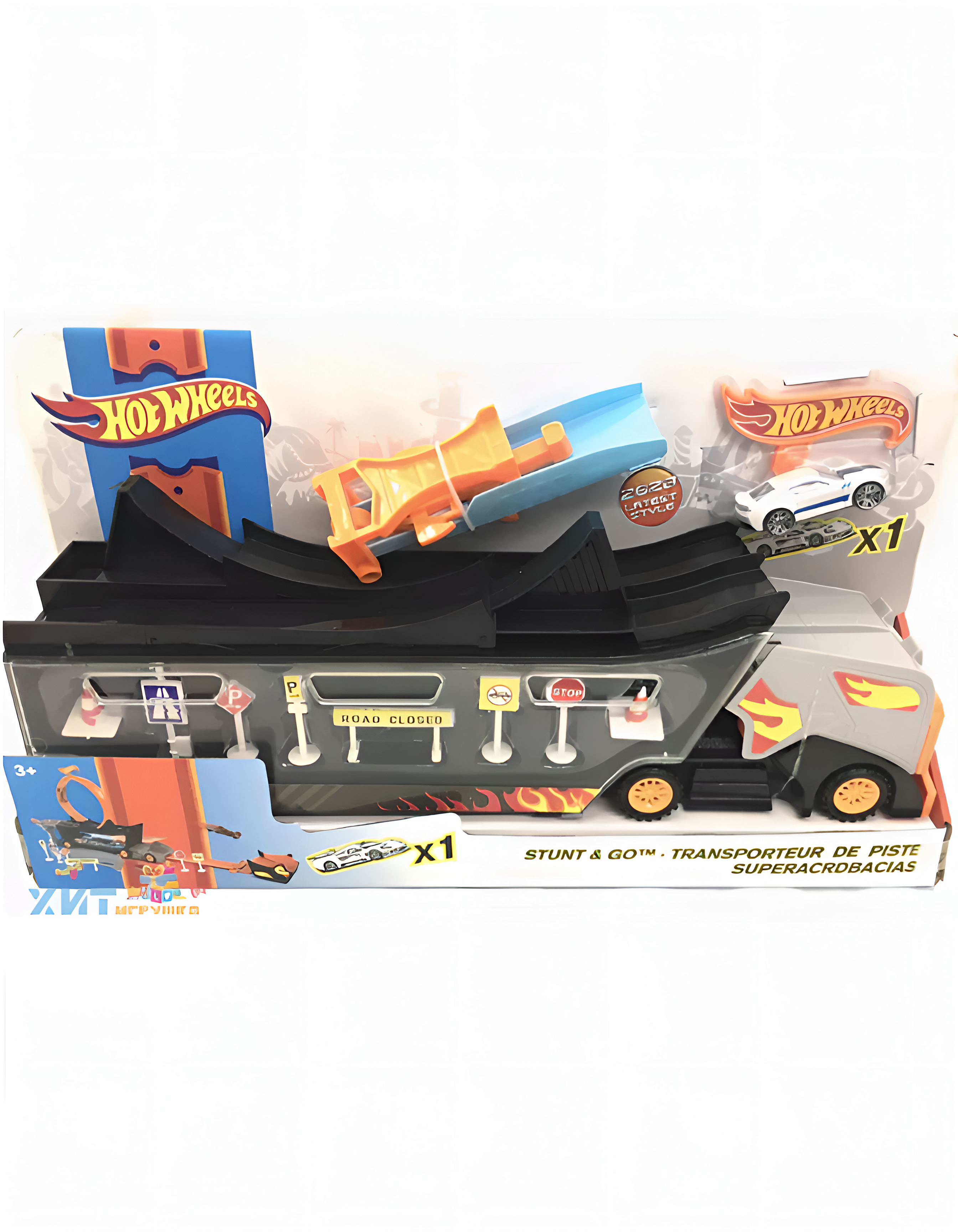 Игровой набор Hot Wheels авто треки с дорожными знаками Игровой_набор_Авто-трек-с_дорожными_знаками - фото 1