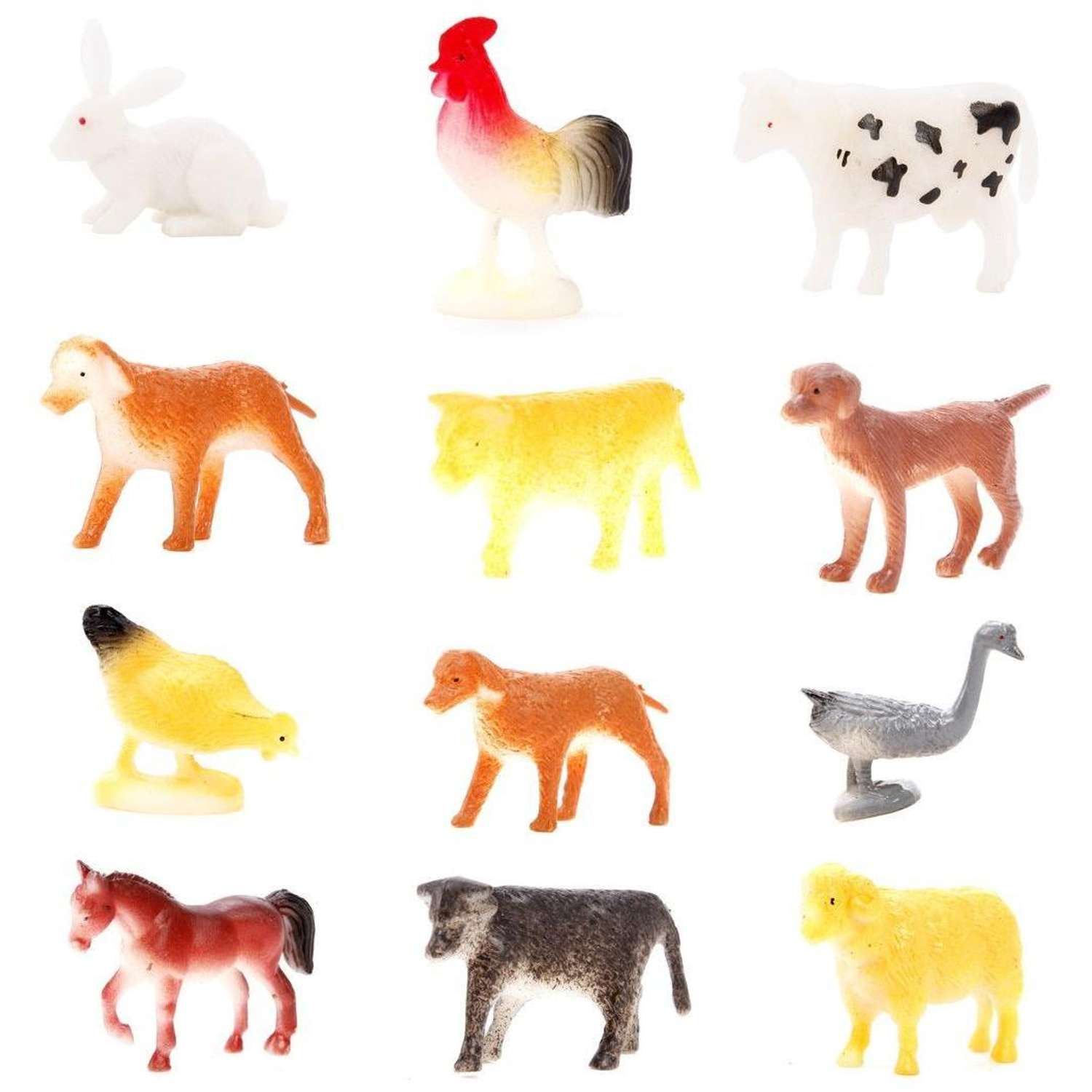 Фигурки животных Домашних Наша Игрушка набор игровой для развития и познания 4-8 см 12 шт - фото 1
