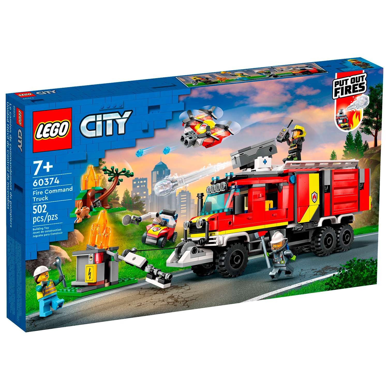 Конструктор детский LEGO City Пожарная машина 60374 - фото 1