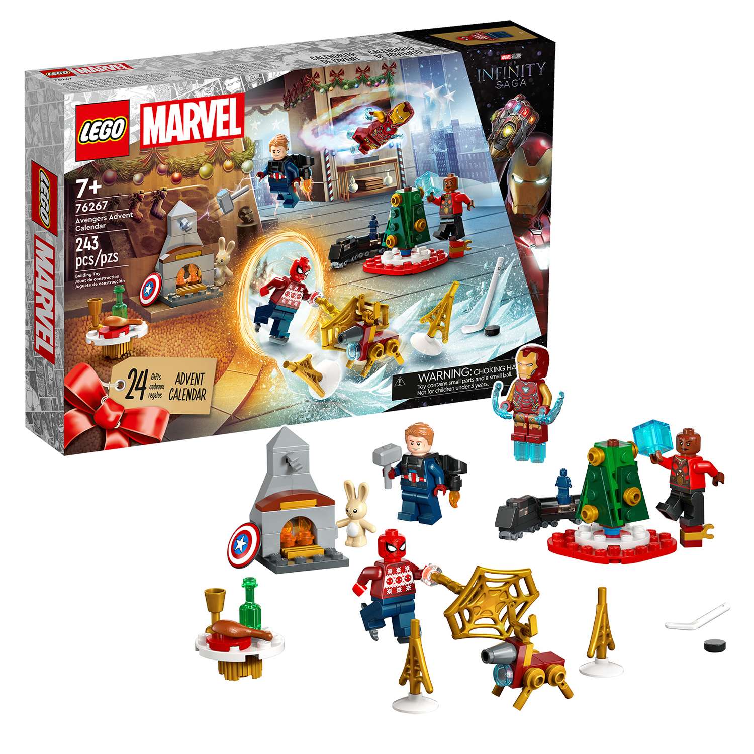Конструктор детский LEGO Marvel Адвент-календарь Мстители 76267 - фото 1