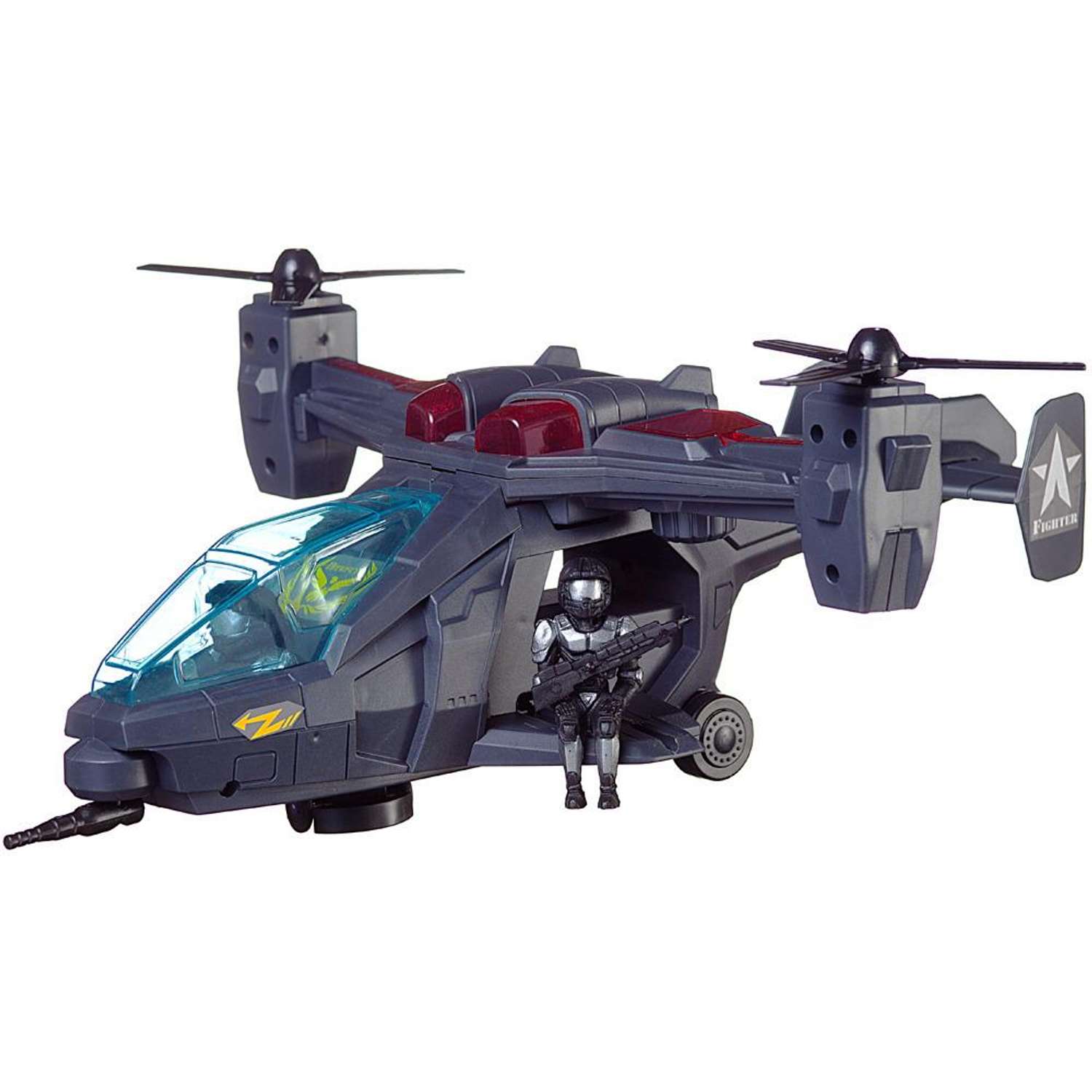 Вертолет Боевая сила ABTOYS Военный ястребиный глаз электромеханический Световые и звуковые эффекты C-00392 - фото 3