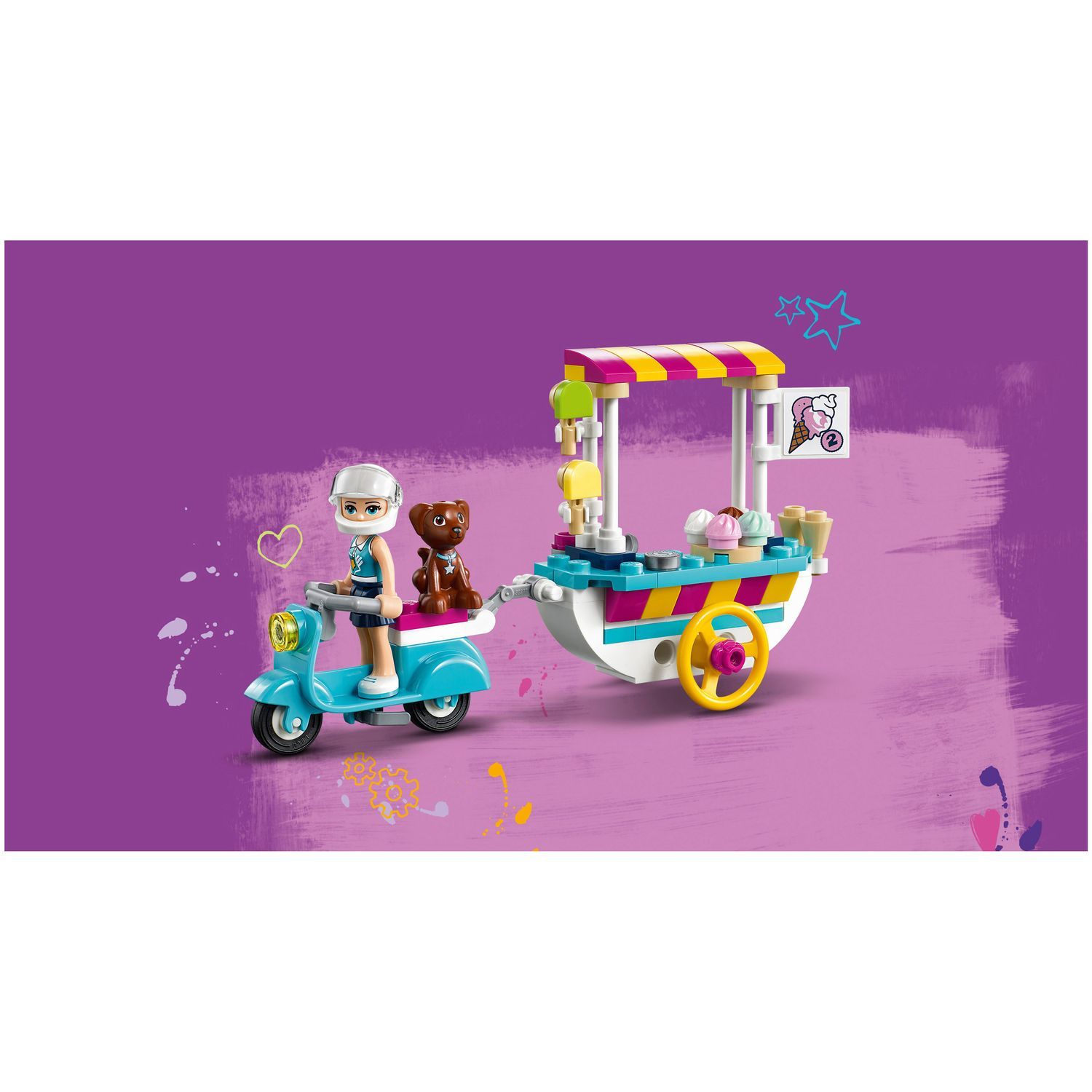 Конструктор LEGO Friends Тележка с мороженым 41389 - фото 7