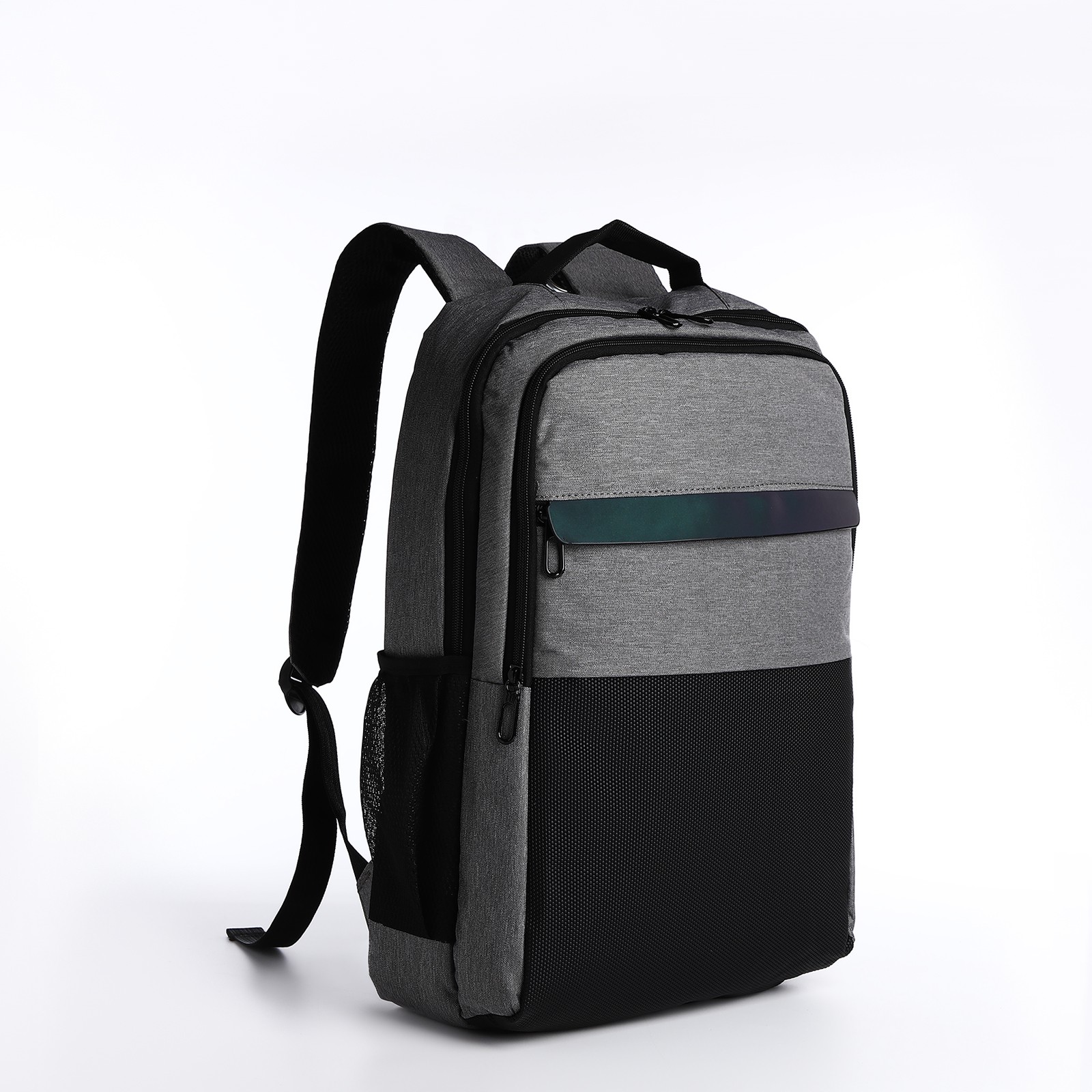Рюкзак Sima-Land разъем для USB крепление для чемодана цвет серый - фото 1