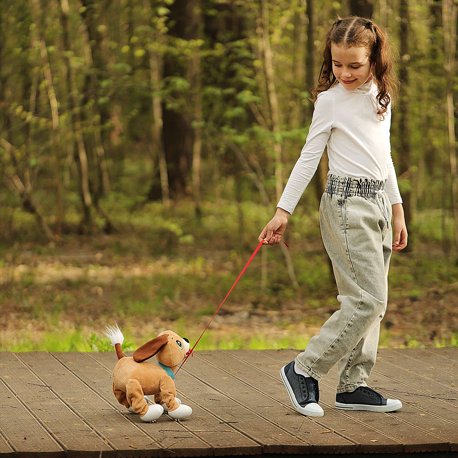 Интерактивная игрушка Собачка-Шагачка на поводке Метис - фото 17