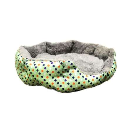 Лежак для кошек Ripoma Круглый меховой зеленый