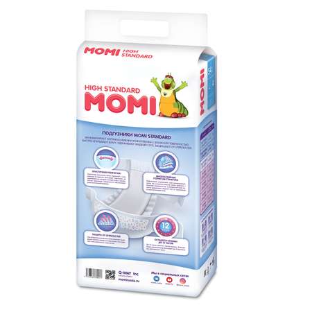 Подгузники Momi L 9-14кг 54шт