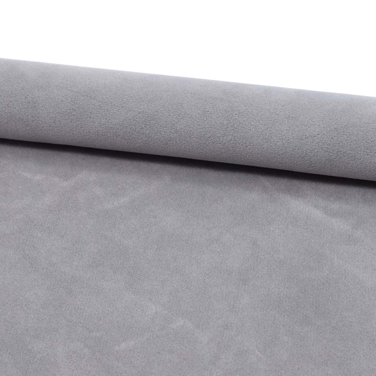 Замша Айрис искусственная двухсторонняя 20х30 см 2 листа 27482 светло - серый - фото 1
