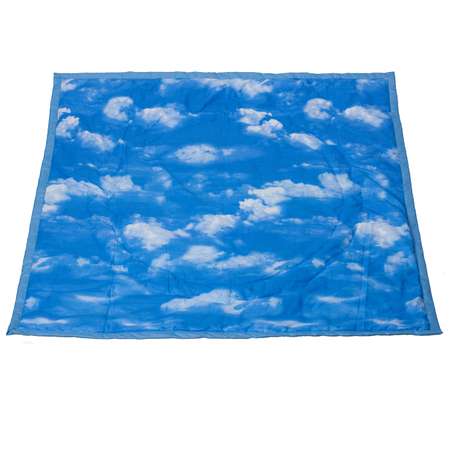 Коврик Чудо-чадо складной 110х110см голубой/облака