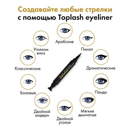 Штамп для стрелок Toplash Eyelainer