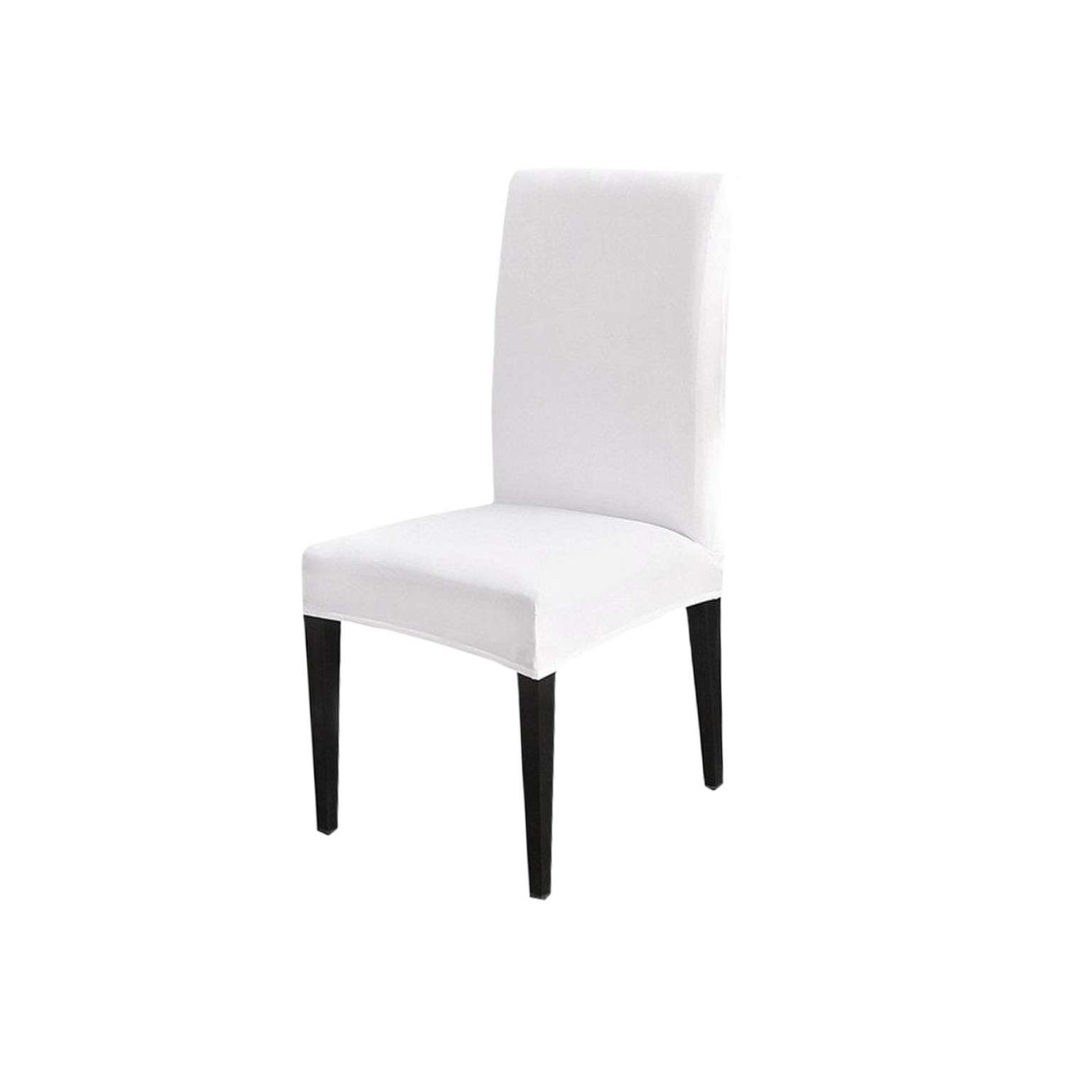 Чехол на стул LuxAlto Коллекция Jersey белый - фото 1