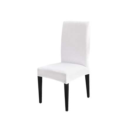 Чехол на стул LuxAlto Коллекция Jersey белый