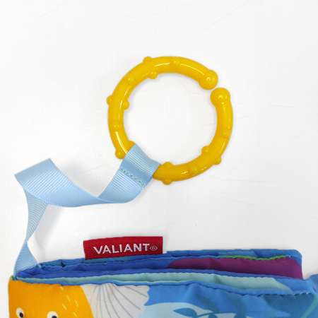 Книжка-игрушка VALIANT для малышей «Изучаем океан» с прорезывателем и подвесом