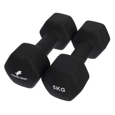 Гантели неопреновые STRONG BODY 5 кг 2 шт