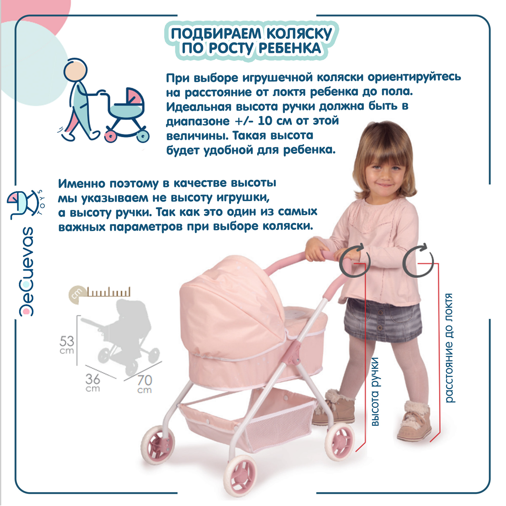Коляска-люлька для кукол DeCuevas Toys 80048 - фото 13