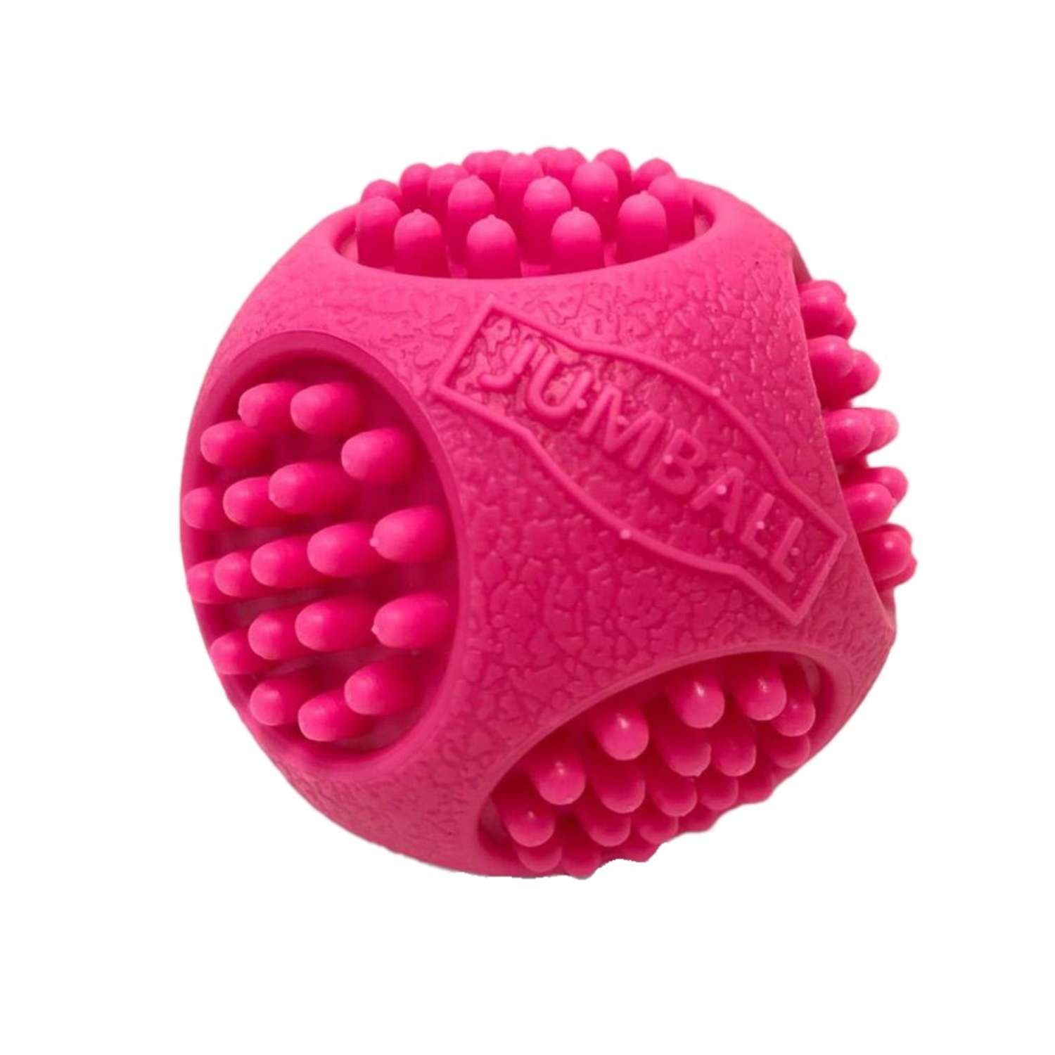 Игрушка для животных Keyprods Мяч с шипами розовый - фото 1
