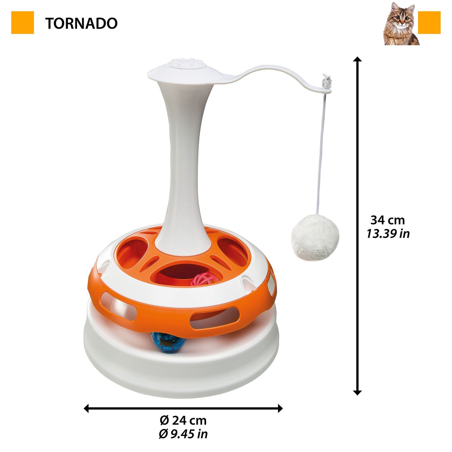 Игрушка для кошек Ferplast Tornado интерактивная 85100200 - фото 4