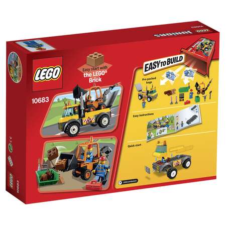 Конструктор LEGO Juniors Грузовик для дорожных работ (10683)