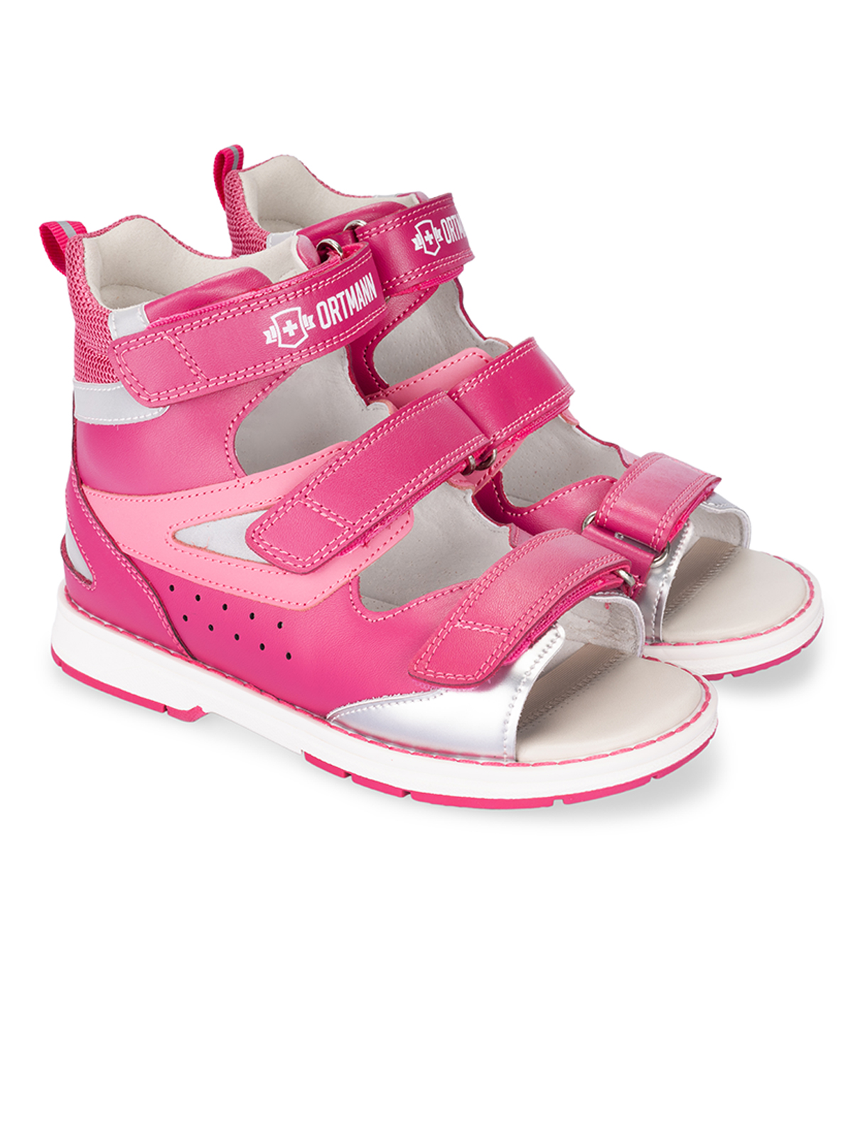 Сандалии ORTMANN kids 7.35_Kassel_выс 3/4, ярко-розовый, о/м - фото 1