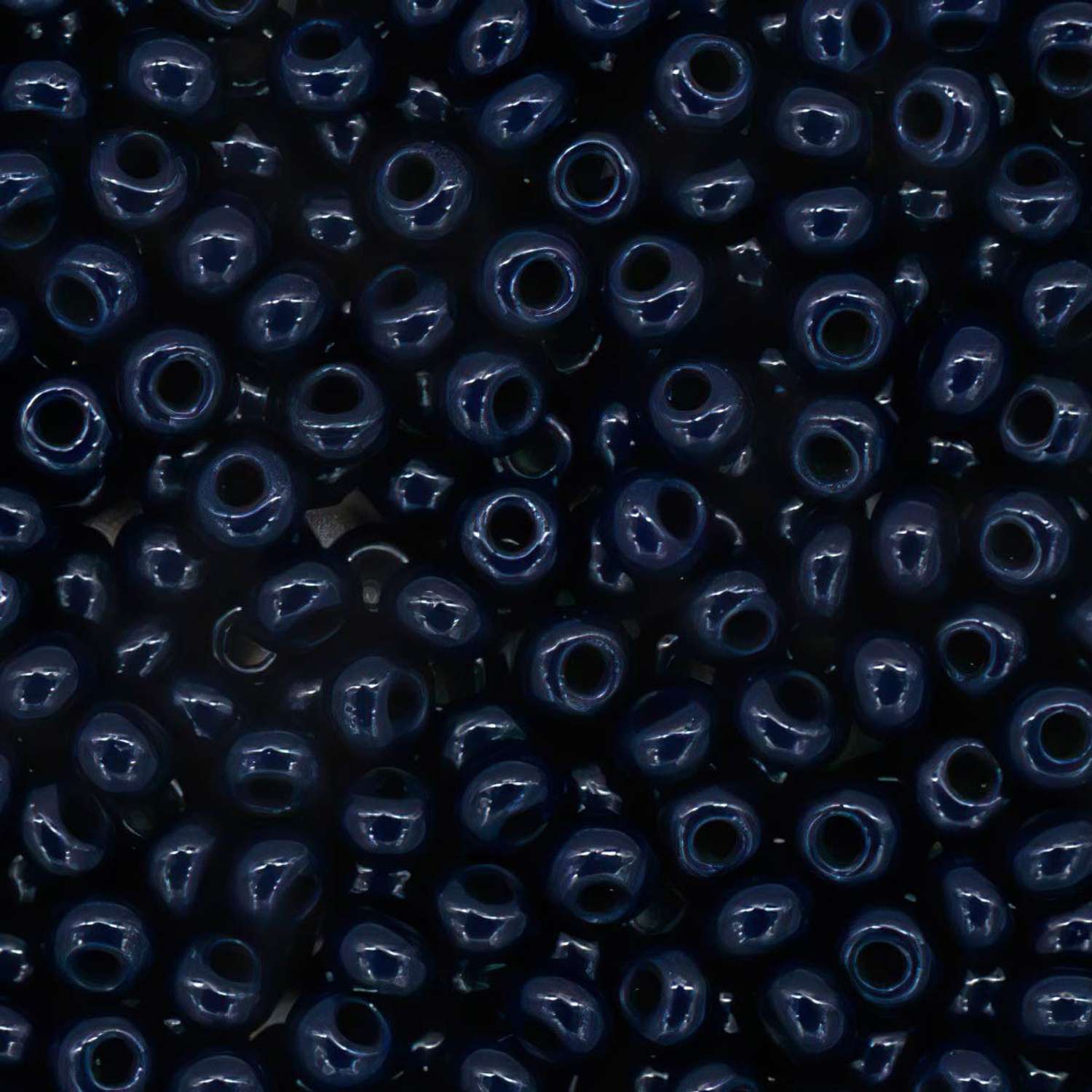 Бисер Preciosa чешский непрозрачный 10/0 20 гр Прециоза 33080 темно-синий - фото 3