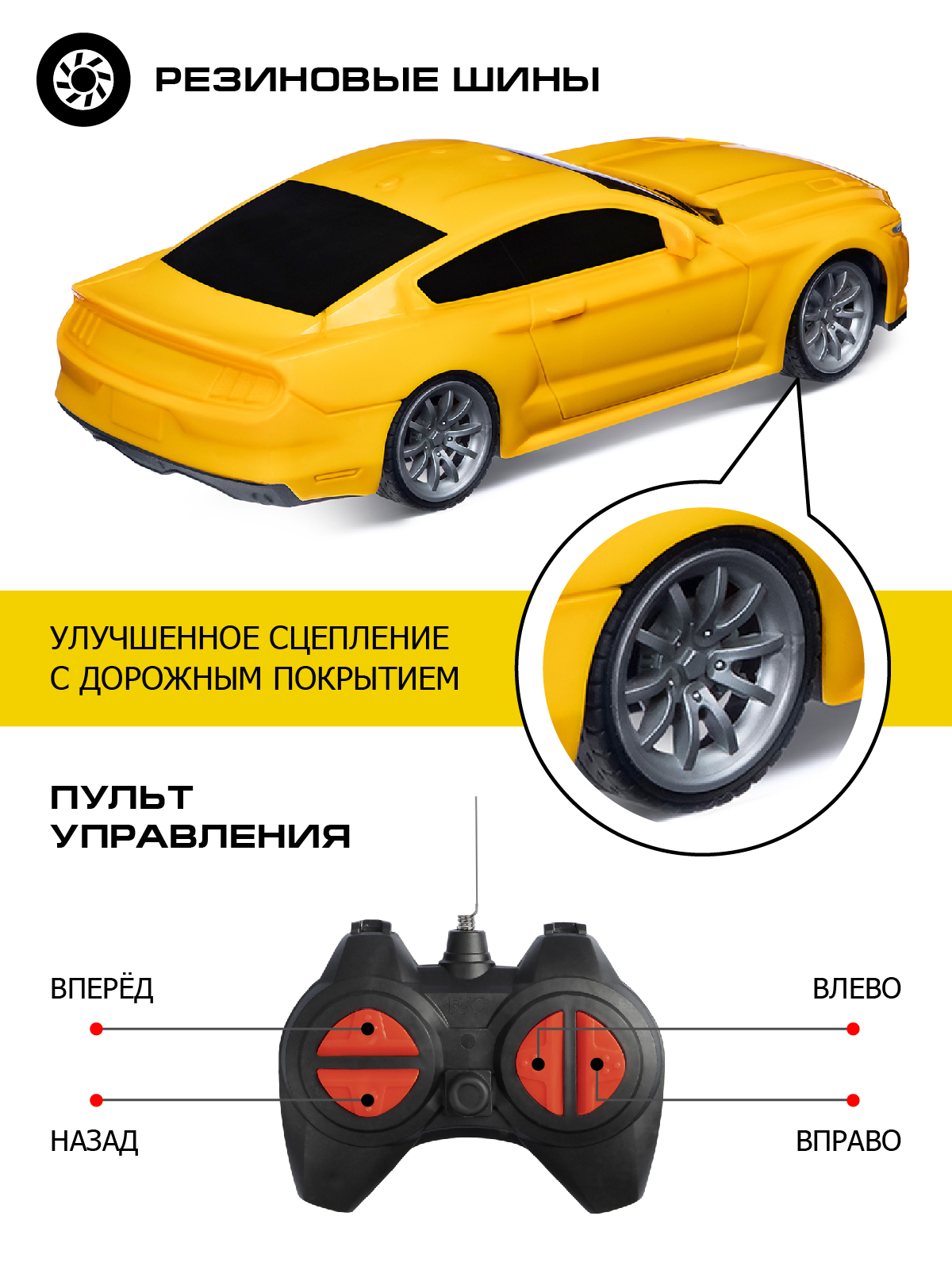 Игрушка на радиоуправлении ДЖАМБО гоночная с пультом 4 канала JB0404672  купить по цене 720 ₽ в интернет-магазине Детский мир