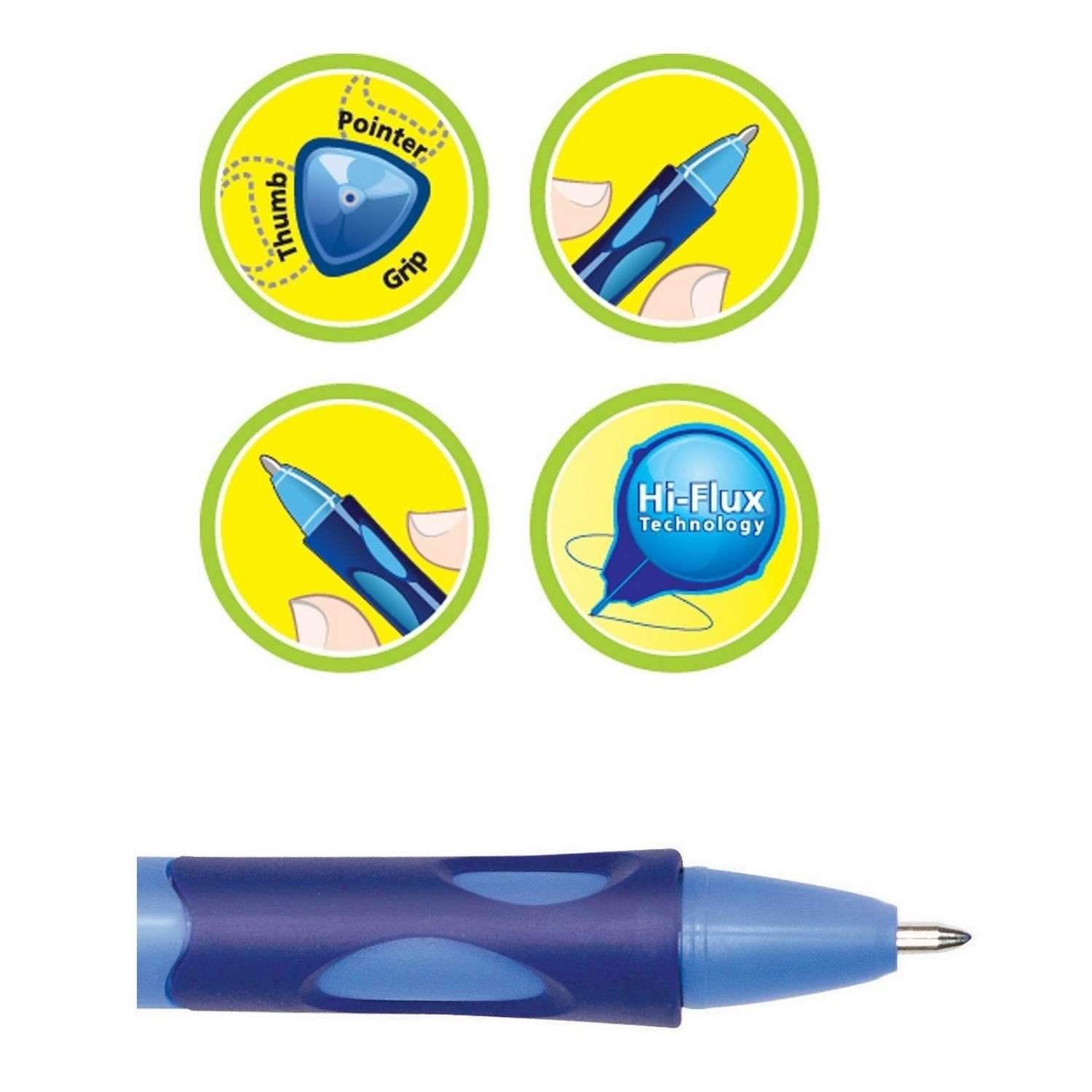 Ручка шариковая STABILO Leftright для левшей Синий 6318/1-10-41 - фото 6