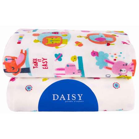 Пеленка Daisy Фланель 2шт 75х120см Слоники