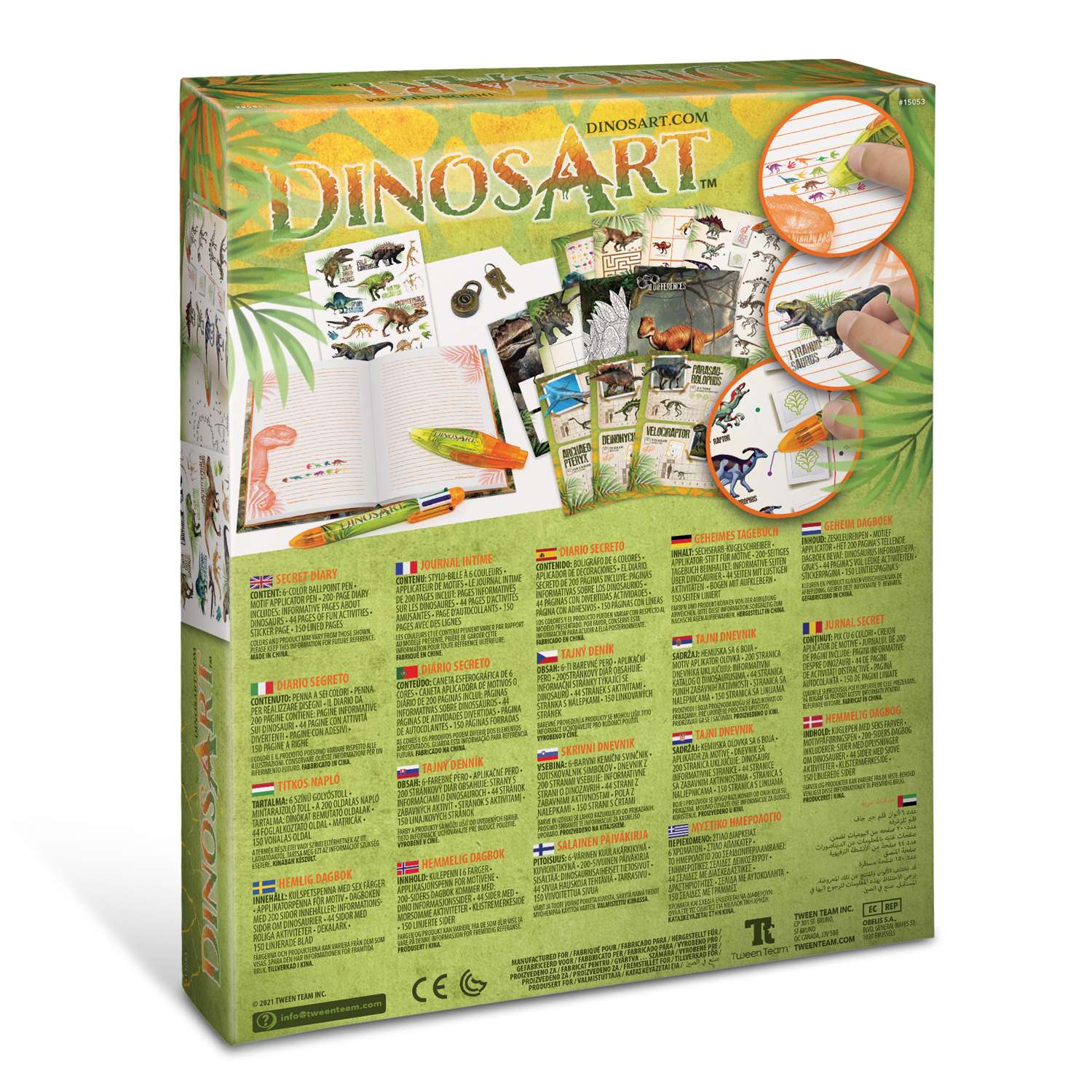 Личный дневник DinosArt для хранения секретов - фото 8