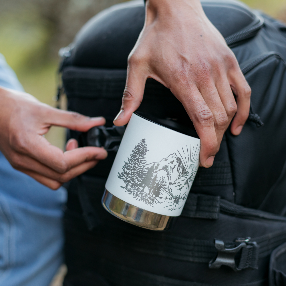 Термокружка Klean Kanteen Camp Mug 12oz Mountain White 355 мл - фото 9