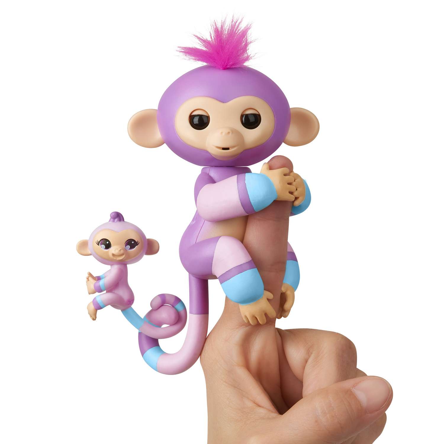 Игрушка Fingerlings Обезьянка Вайолет с малышом интерактивная 3543 - фото 3