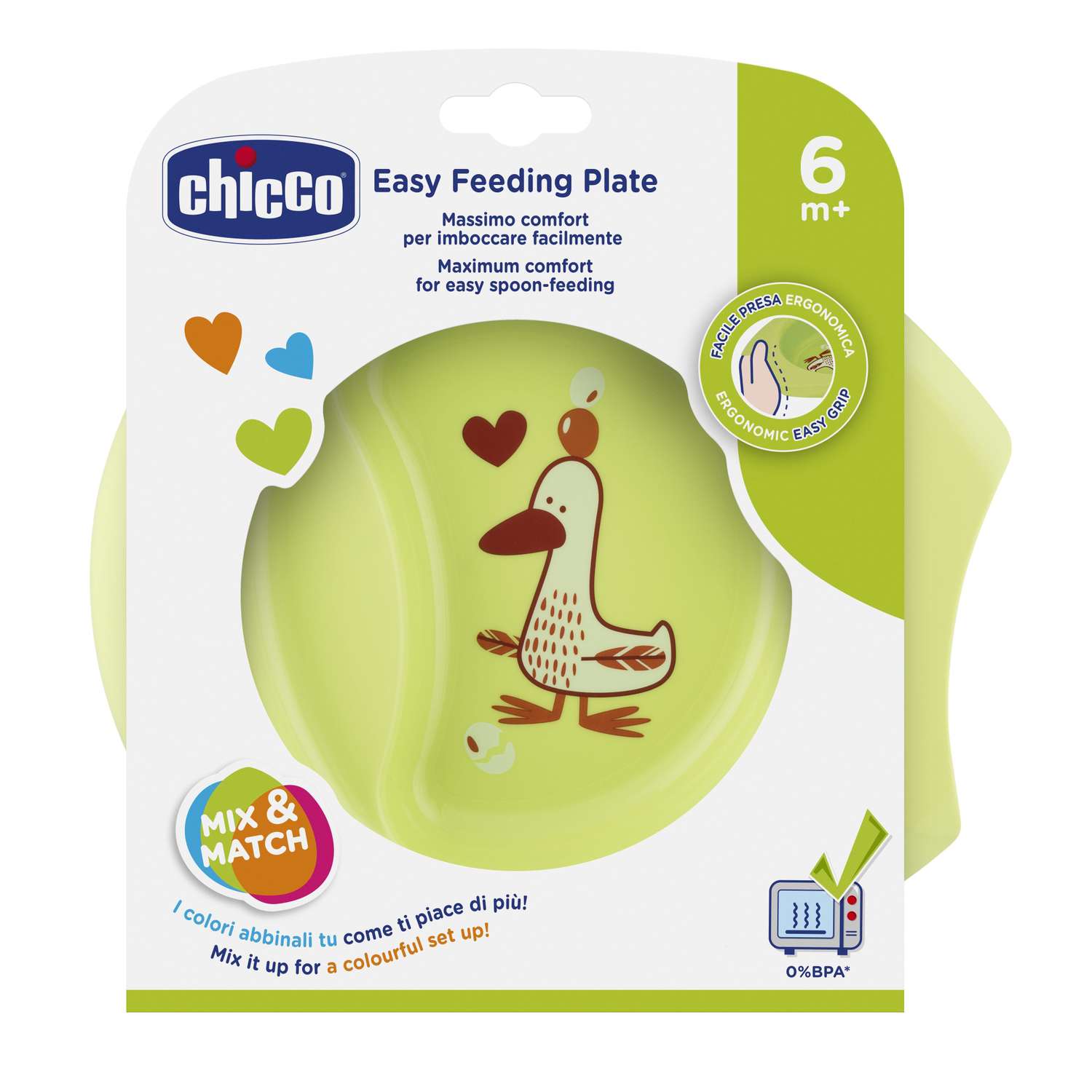 Тарелка Chicco Easy Feeding Bowl с 6месяцев Зеленый - фото 2