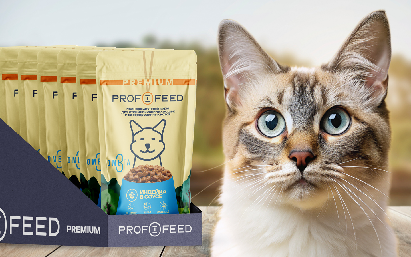 Корм консервированный для кошек пауч Profifeed с гиндейкой в соусе 75 г 28 шт - фото 4