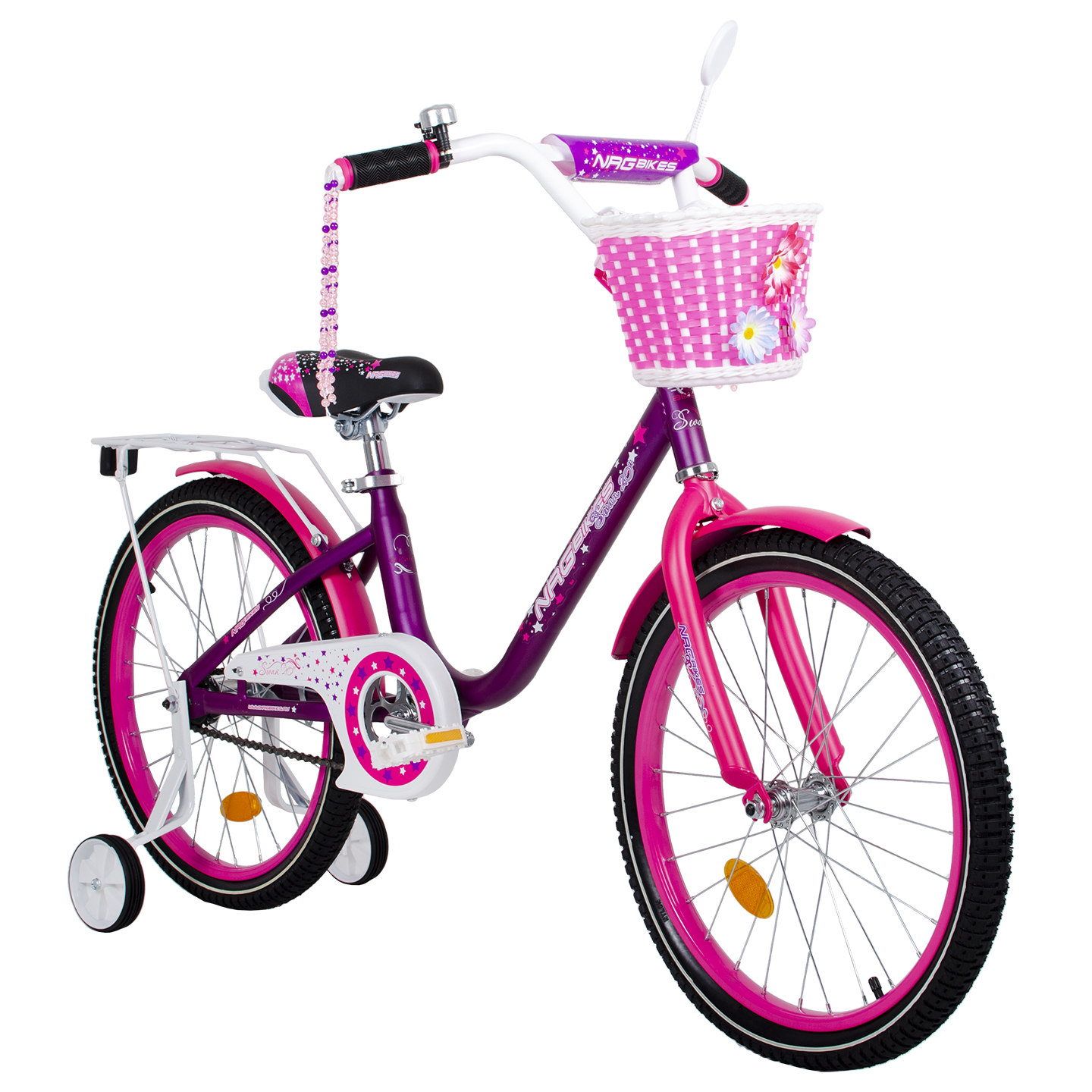 Велосипед NRG BIKES Swan 20 pink-white - фото 16