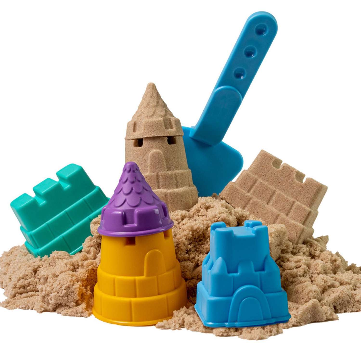 Игрушка ВОЛШЕБНЫЙ МИР в наборе ТМ «Волшебный песок» «Замок» песочный 1 кг - фото 3