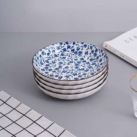 Набор тарелок 2 шт ZDK Kitchen Japanese Collection цвет голубой D-20 см