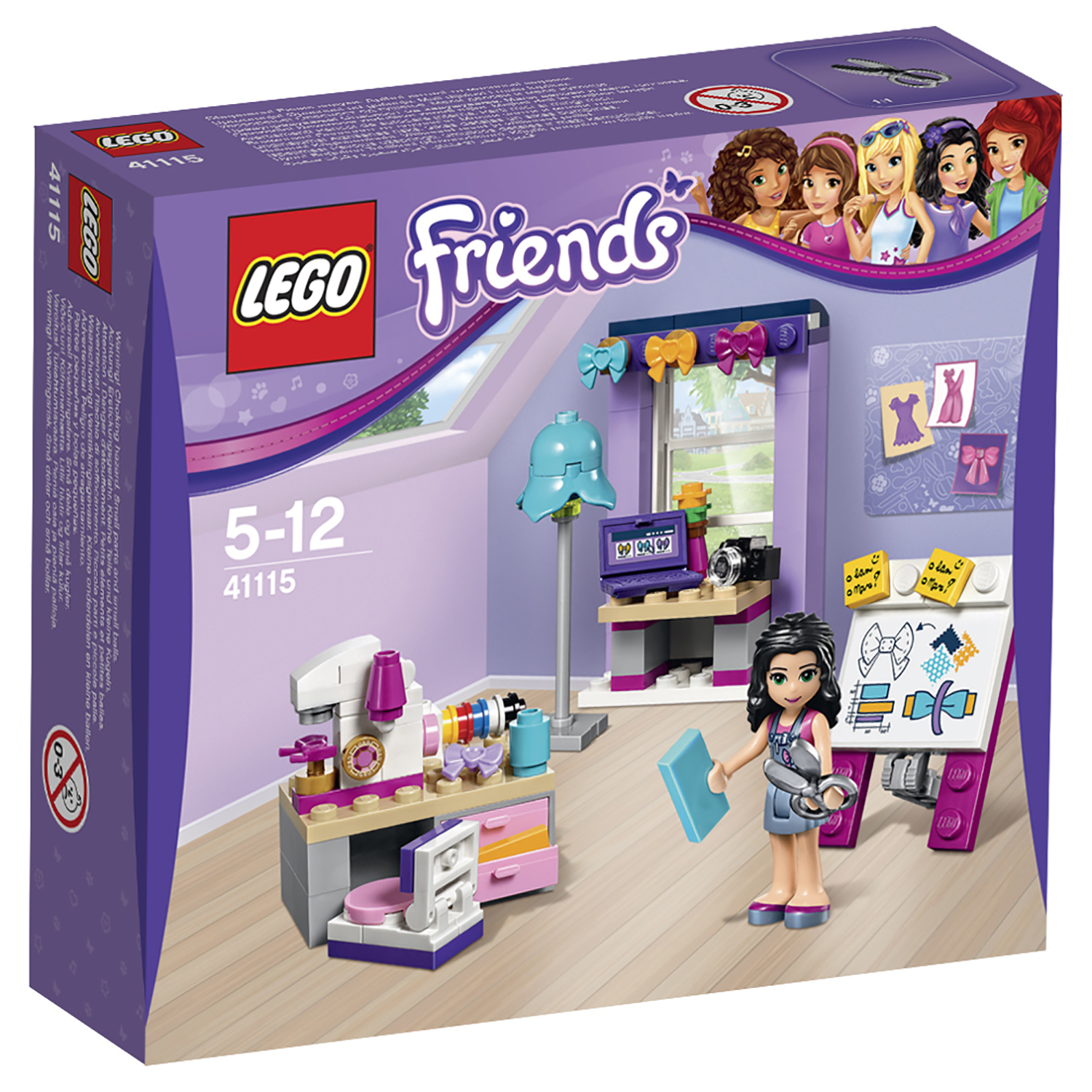 Конструктор LEGO Friends Творческая мастерская Эммы (41115) купить по цене  749 ₽ в интернет-магазине Детский мир